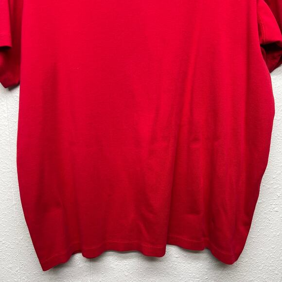 Cotton Ginny Organic Cotton Red T-Shirt Womens Medium Holiday Christmas Casual - Picture 8 of 10